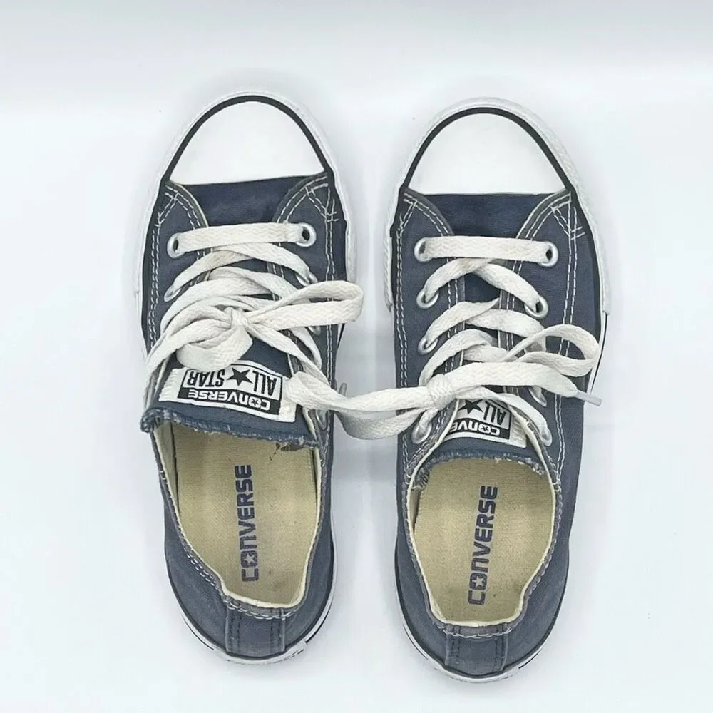 Converse All Star denim blue lace up sneakers - Kids US 13
